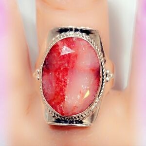 Dyed Quartz Sterling Silver 925 Gemstone Ring